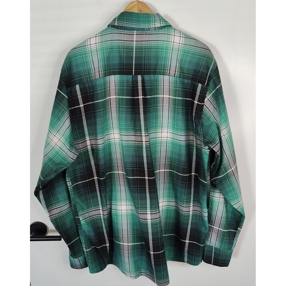 Dixxon Flannel 'The Reilly' Mens Size 2X Pearl Snap Green Plaid Irish - Picture 3 of 9